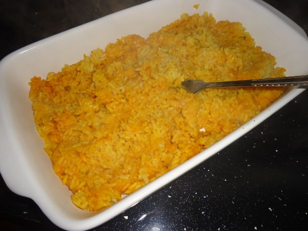 Ryżowa zapiekanka z kurczakiem,curry i warzywami
