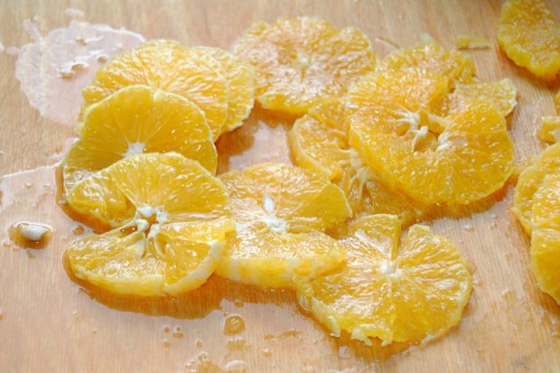 Sałatka - szpinak z pomarańczą