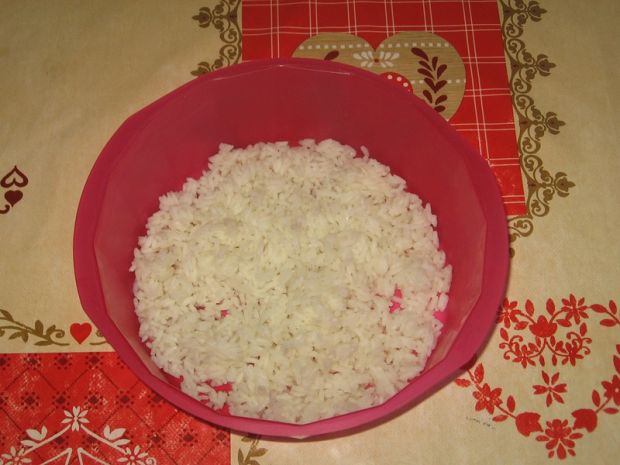 Sałatka z ryżem i pieczarkami