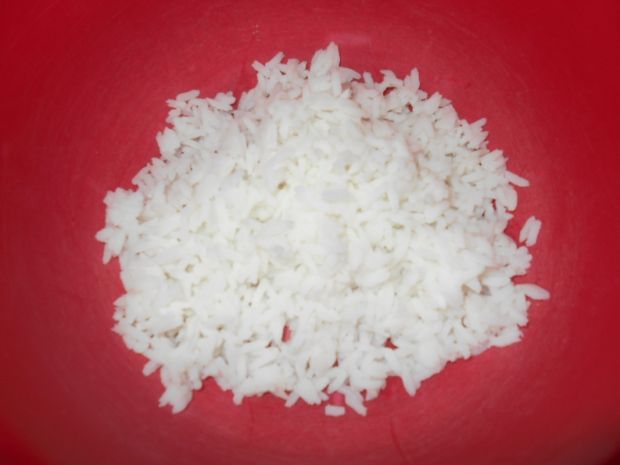 Sałatka z ryżem i surimi