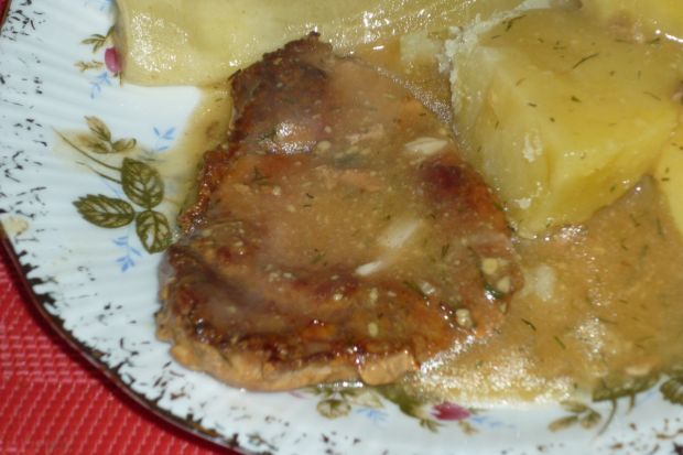 Schabik z sosie koperkowym