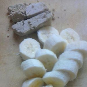 Shake bananowo - chałwowy