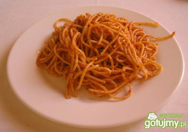 Spagetti z sosem pomidorowym