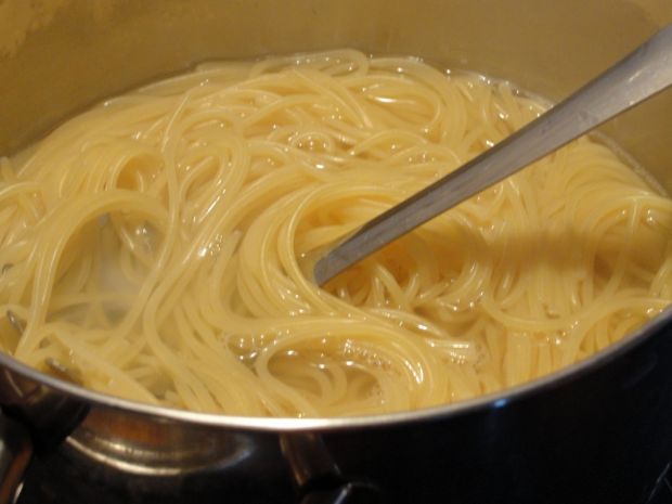 Spaghetii carbonara z przyprawą