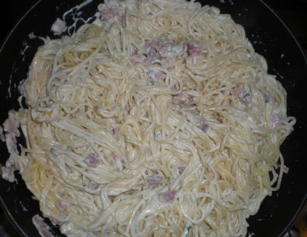 Spaghetti a’la carbonara 