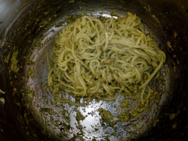Spaghetti na zielono