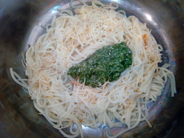 Spaghetti na zielono