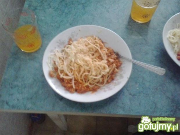 Spaghetti po bolońsku z fixem 