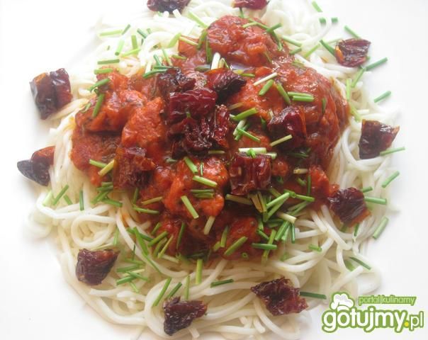 Spaghetti Toscana ze szczypiorkiem 
