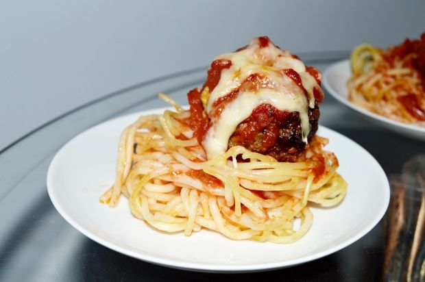 Spaghetti w formie babeczek