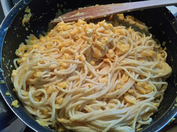 Spaghetti z dynią i mascarpone
