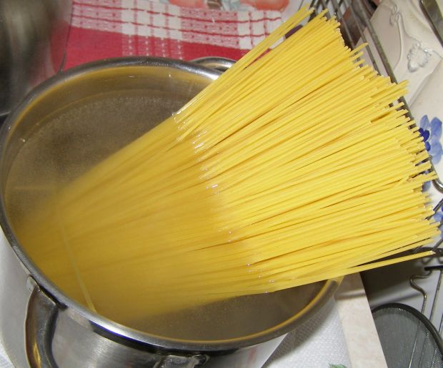 Spaghetti z gulaszem paprykowym bez mięsa