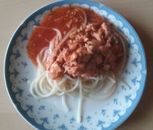 Spaghetti z kurczakiem