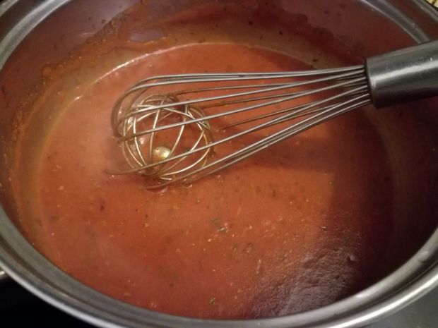 Spaghetti z oscypkiem i szynką