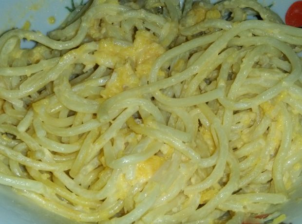 Spaghetti z pieczoną dynią piżmową