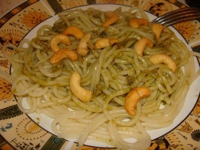 Spaghetti z sosem ziołowym