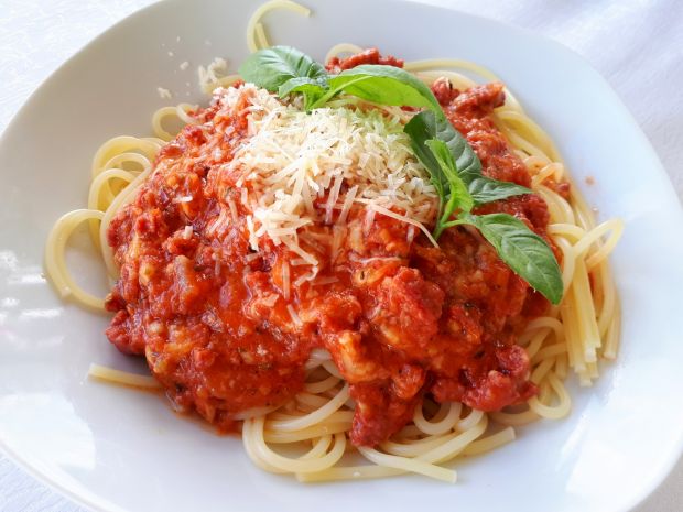 Spaghetti z wołowiną