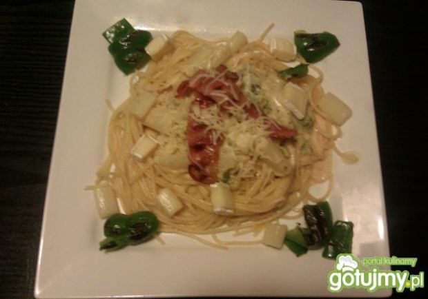 Spaghetti ze szparagami