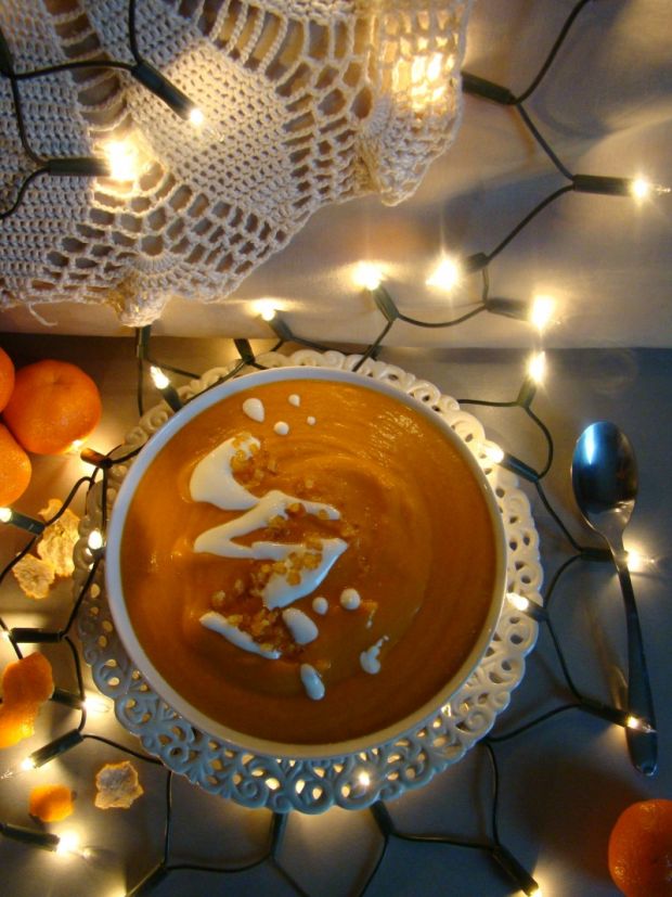 Świąteczna kremowa zupa mandarynkowo-dyniowa