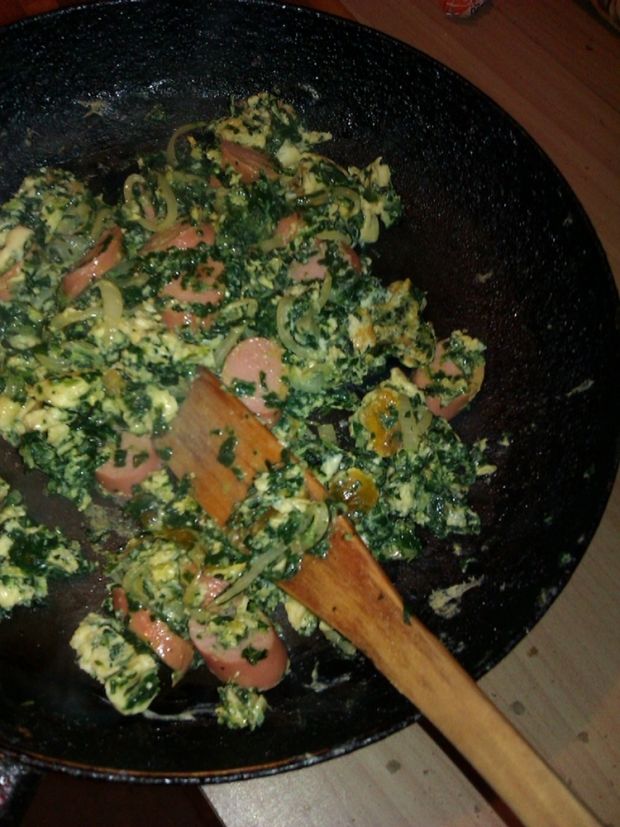 Szpinakowy a'la omlet