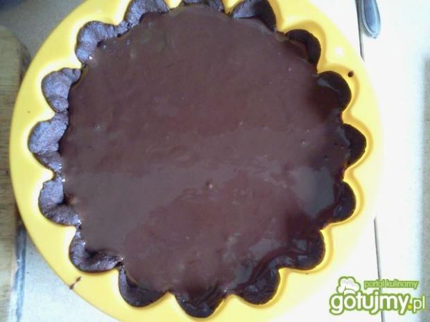 Tarta czekoladowa z brzoskwinią 