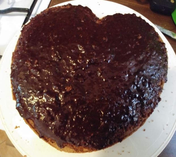 Tort czekoladowo - śliwkowy