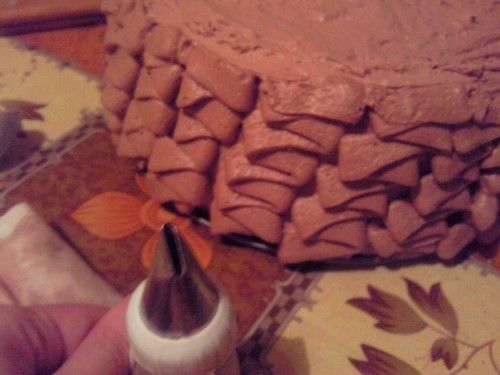 Tort - czekoladowy przekładaniec