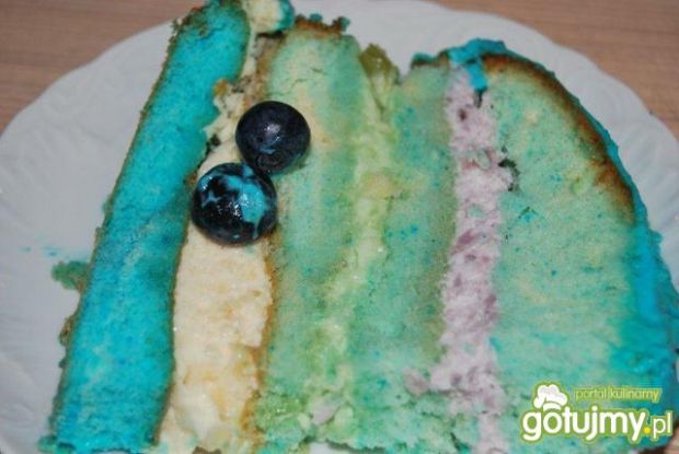 Tort kawałek błękitu