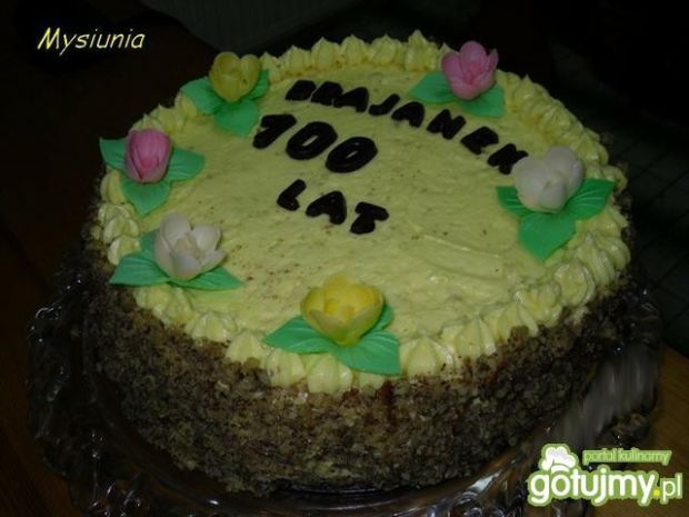 Tort urodzinowy - ciemny 