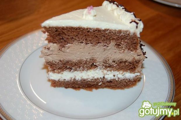 Tort zimowy -  śmietankowo kakaowy 