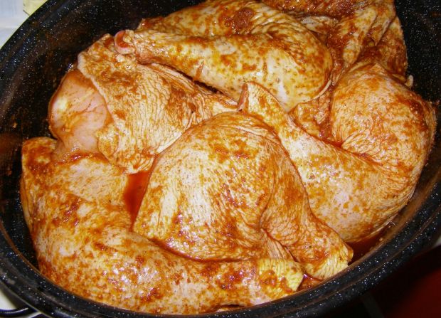 Udka kurczaka paprykowe z piekarnika