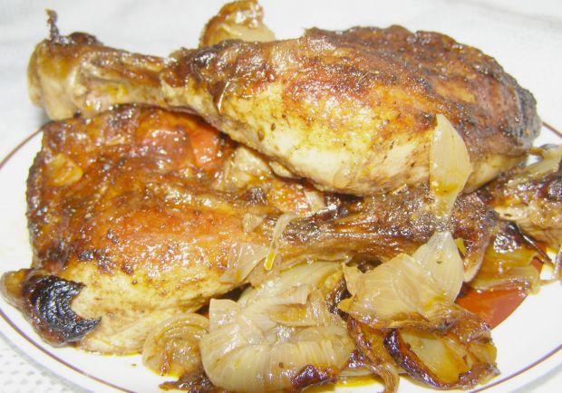 Udka kurczaka pieczone w piekarniku