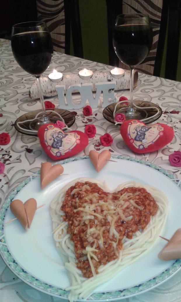 Walentynkowe spaghetti