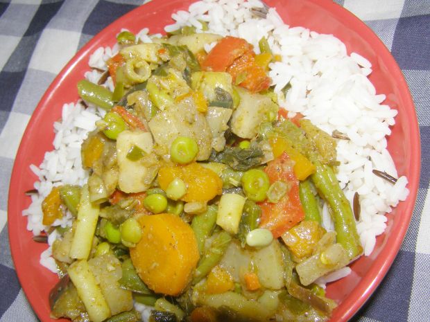 Warzywa z ryżem 