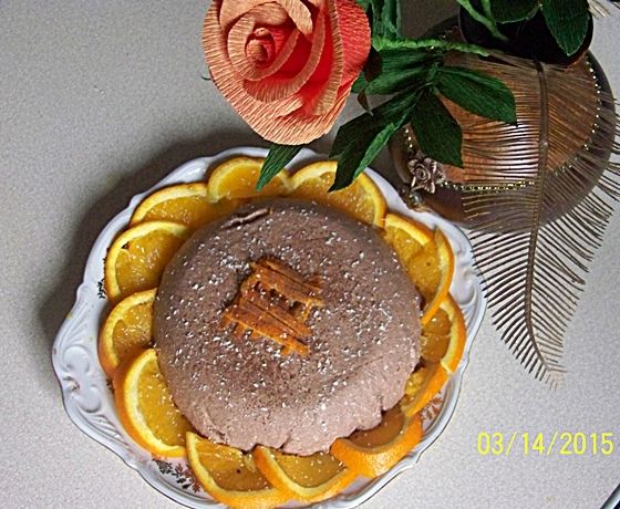 Wielkanocna pascha czekoladowo-pomarańczowa 