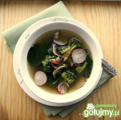 Wiosenna zupa z brokuła i szpinaku 