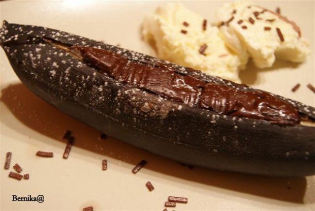 Zapiekane banany pod czekoladą wg Kamili
