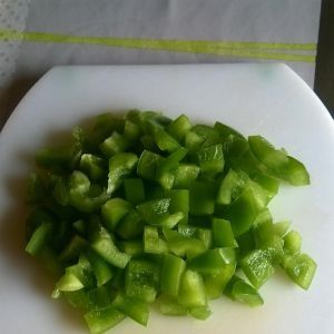Zapiekane cukinie z zieloną papryką 