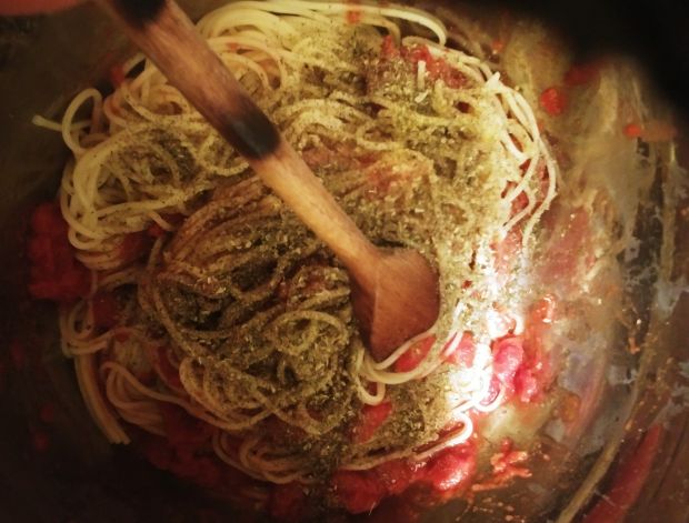 Zapiekanka a'la spaghetti z pulpecikami