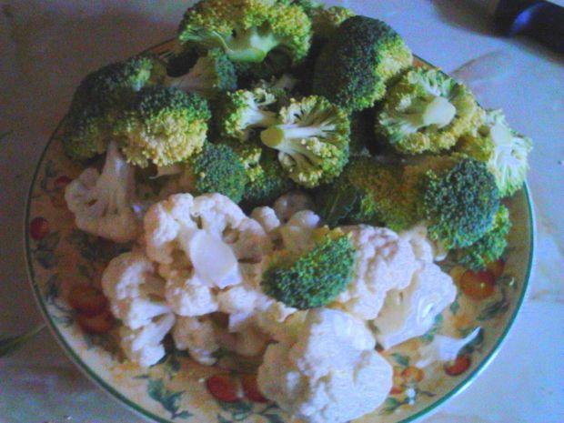 Zapiekanka brokułowo kalafiorowa