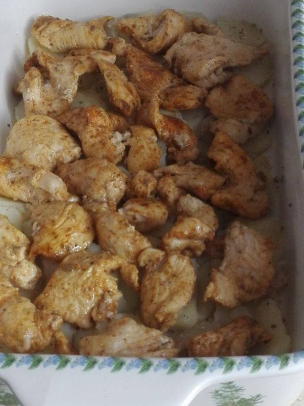 Zapiekanka ziemniaczana z kurczakiem 