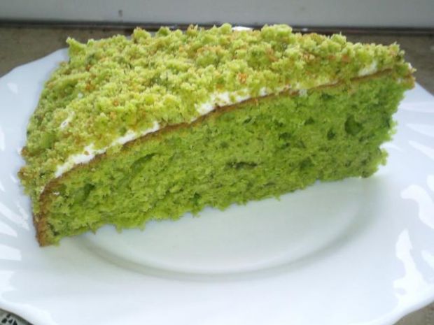 Zielone słodkie ciasto