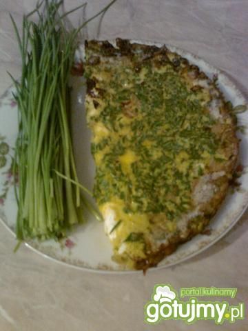Zielony omlet ze szczypiorkiem