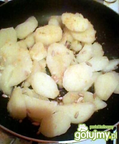 ziemniaki smażone ze słonecznikiem