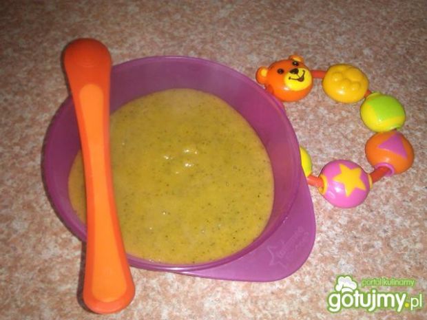 Zupa brokułowa z glutenem dla niemowlaka
