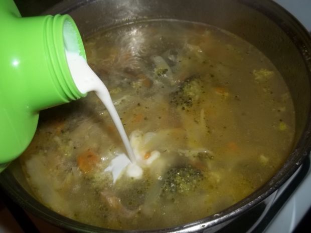 Zupa brokułowa z kapustą