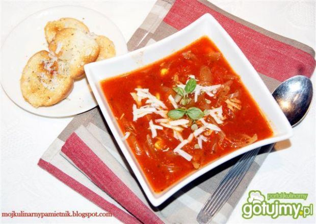 Zupa cebulowo-pomidorowa z pazurem