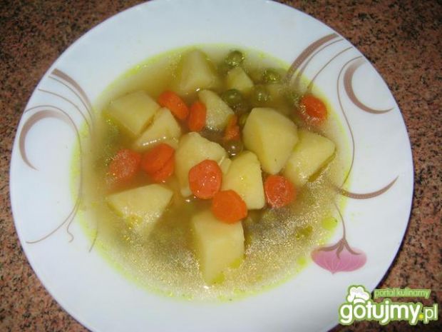 Zupa groszkowa z marchewką