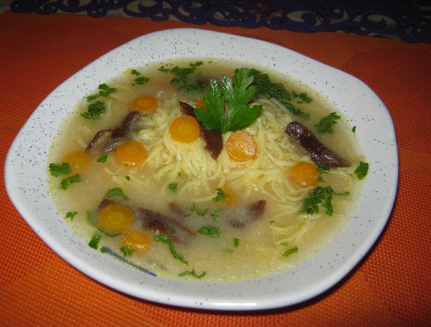 Zupa grzybowa na rosole