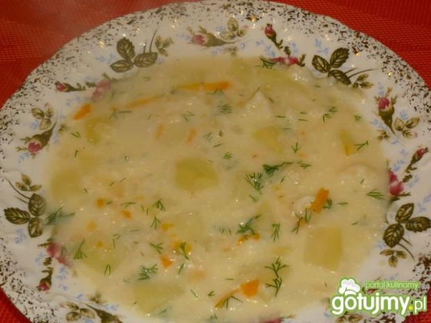 Zupa kalafiorowa na wywarze warzywnym